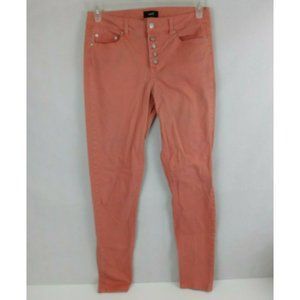 Rue 21 Freedom Flex Jegging High Waist Button Fly Stretch Orange Size 7/8 R